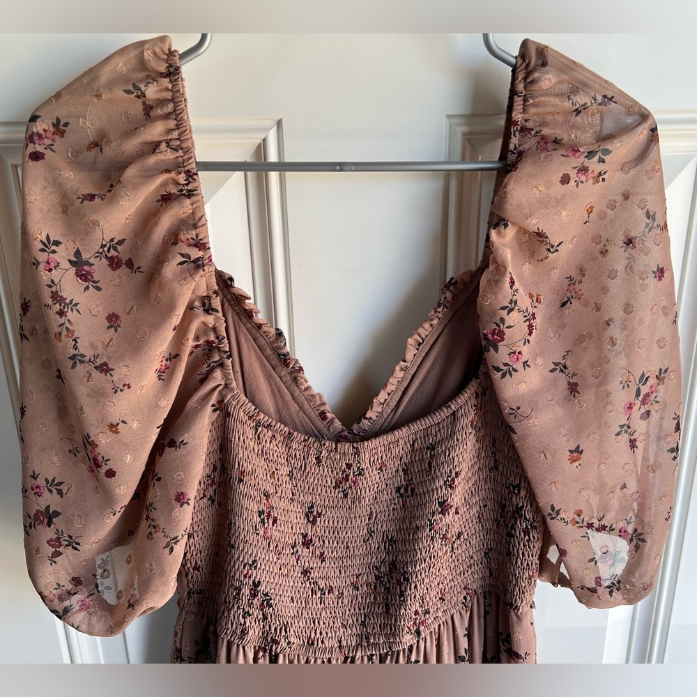 STORIA FLORAL AND EYELET MAXI DRESS - Picture 6 of 10